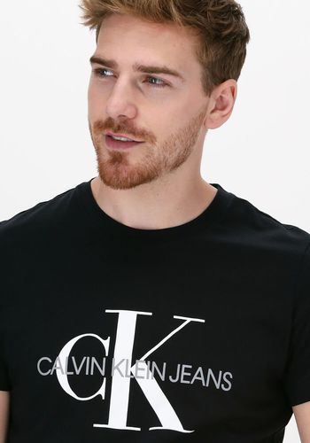 T-shirt Iconic Monogram Ss Slim Tee Herren - Calvin Klein - Modalova