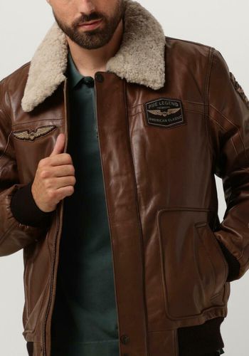 Lederjack Bomber Jacket Hudson Buff Leather Herren - PME Legend - Modalova
