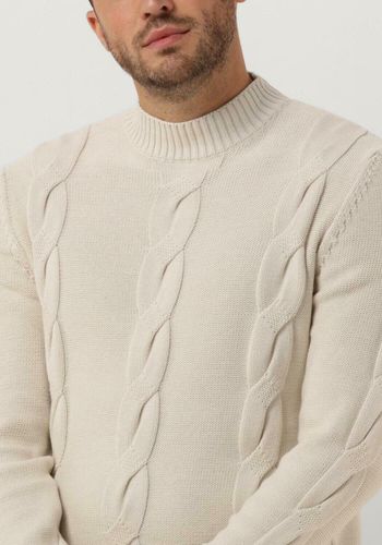 Pullover Mockneck Knit With Cable Details - Herren - Purewhite - Modalova