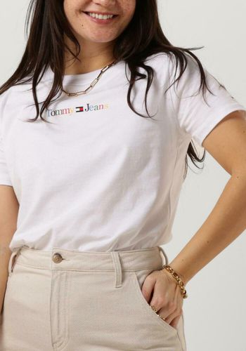T-shirt Tjw Reg Color Serif Linear Ss Damen - Tommy Jeans - Modalova