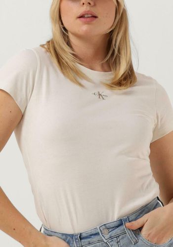 T-shirt Micro Monologo Slim Fit Tee - Damen - Calvin Klein - Modalova