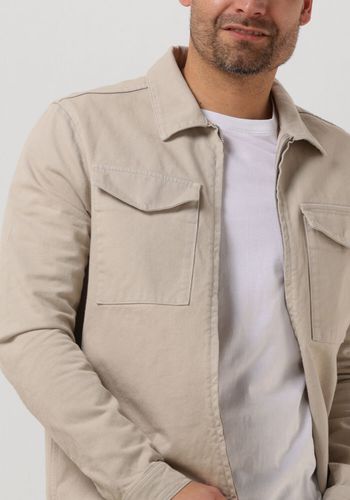 Overshirt Twill Overshirt With Zipper And Pockets On Chest Herren - Purewhite - Modalova