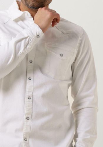Overshirt Denim Shirt With Pressbuttons And Pockets On Chest Herren - Purewhite - Modalova
