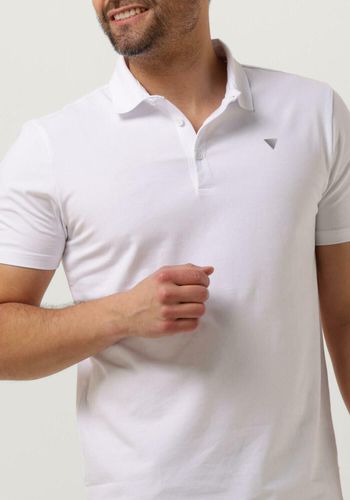 Polo-shirt Polo With Button Placket And Small Print On Chest Herren - Purewhite - Modalova