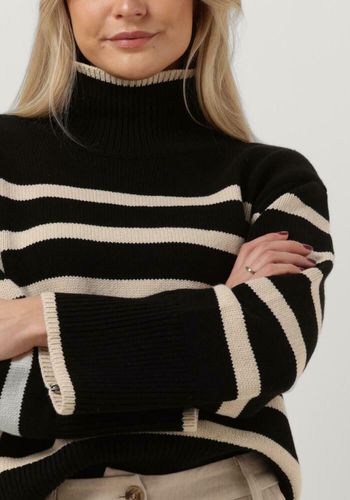 Rollkragenpullover Fanning Stripe Knit Blouse Damen - Neo Noir - Modalova