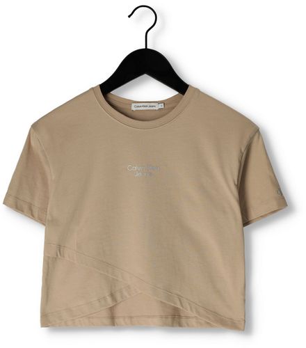 T-shirt Stack Logo Overlap T-shirt Mädchen - Calvin Klein - Modalova