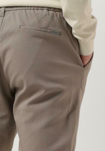 Hose Pants With Single Welt Back Pockets And Elastic Waistband Herren - Purewhite - Modalova