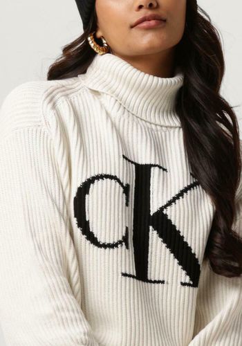 Rollkragenpullover Blown Up Ck Loose Sweater - Damen - Calvin Klein - Modalova