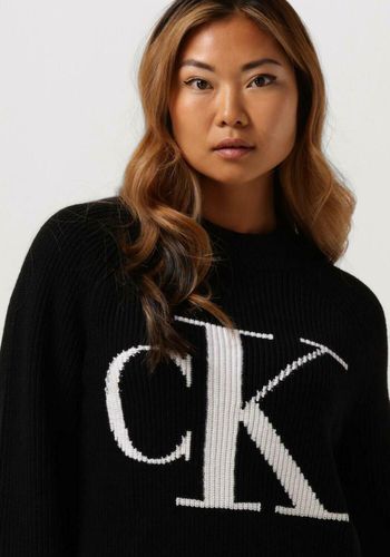 Pullover Blown Up Ck High Neck Sweater Damen - Calvin Klein - Modalova
