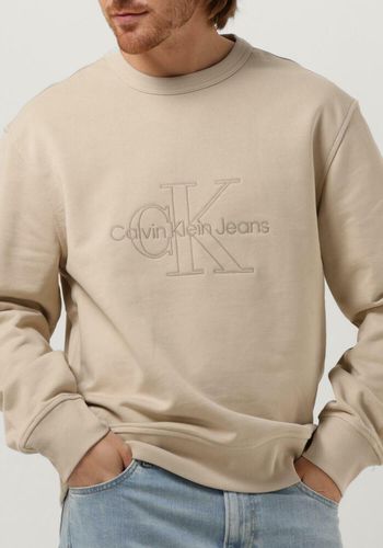 Sweatshirt Monologo WAshed Crew Neck Herren - Calvin Klein - Modalova