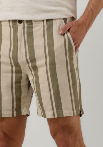 Kurze Hose Chino Shorts Linen Stripe Herren - Cast Iron - Modalova