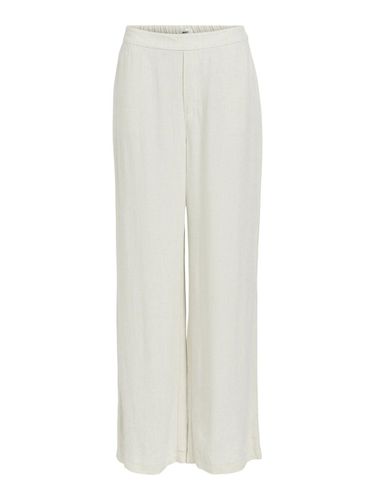 Linen Blend Wide-leg Trousers - Object Collectors Item - Modalova