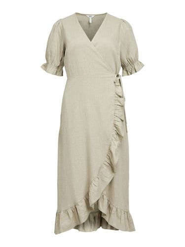 Linen Blend Wrap Dress - Object Collectors Item - Modalova