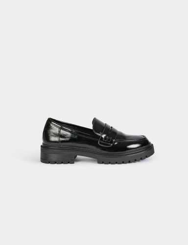 Mocassins vernis noir femme - Morgan - Modalova