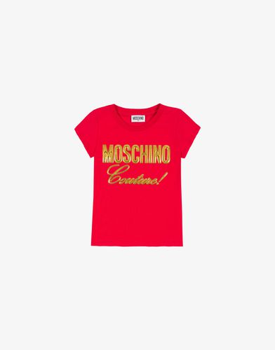 Camiseta Gold Logo - Moschino - Modalova