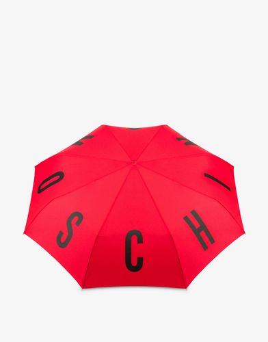 Paraguas Openclose Maxi Lettering Logo - Moschino - Modalova