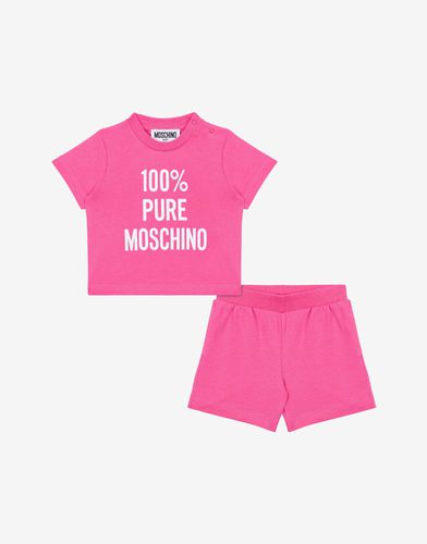 Completo T-shirt E Short 100% Pure - Moschino - Modalova
