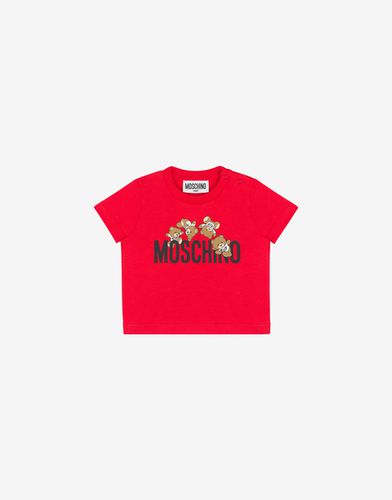 T-shirt In Jersey Teddy Logo - Moschino - Modalova