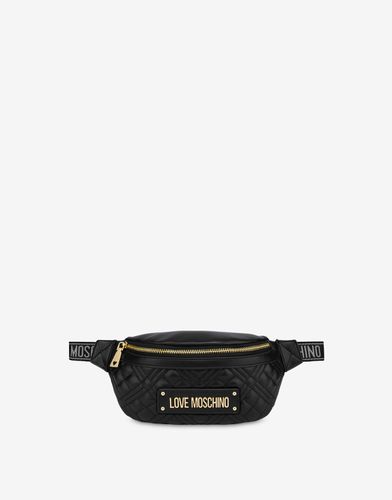 Lettering Logo Quilted Belt Bag - Love Moschino - Modalova