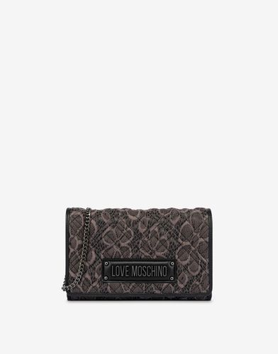 Smart Daily Bag Shoulder Bag With Lace - Love Moschino - Modalova