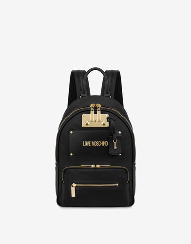 Eco-sustainable Nylon Timeless Backpack - Love Moschino - Modalova