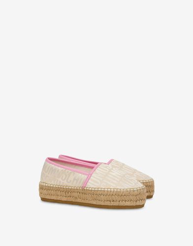 Allover Logo Espadrilles - Moschino - Modalova