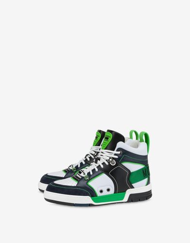 Zapatillas Altas De Piel Streetball - Moschino - Modalova