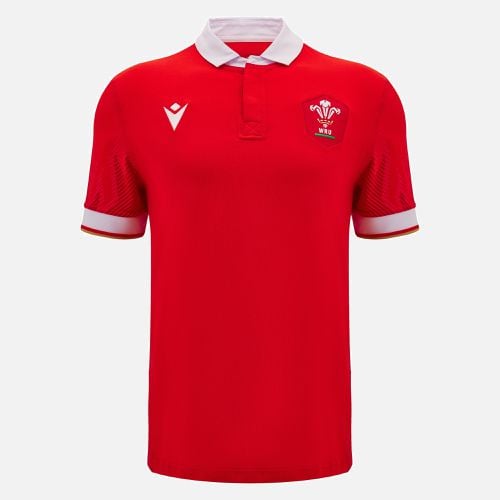 Welsh Rugby 2024/25 home short sleeve cotton shirt - Macron - Modalova