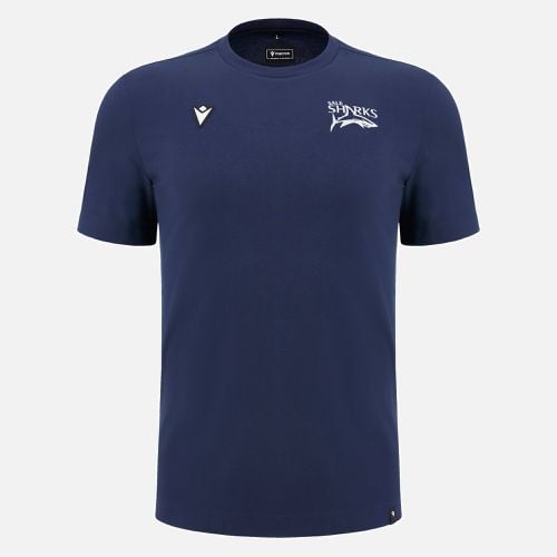 Sale Sharks 2024/25 navy cotton tee - Macron - Modalova