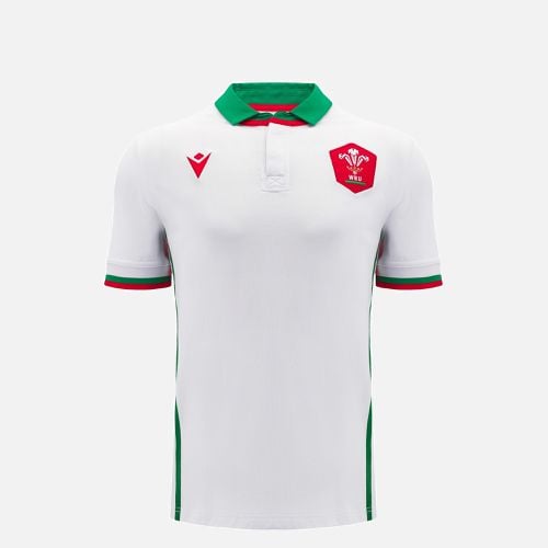 Welsh Rugby 2024/25 junior away short sleeve cotton shirt - Macron - Modalova