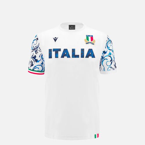 Italia Rugby 2024/25 fan line cotton poly jersey - Macron - Modalova