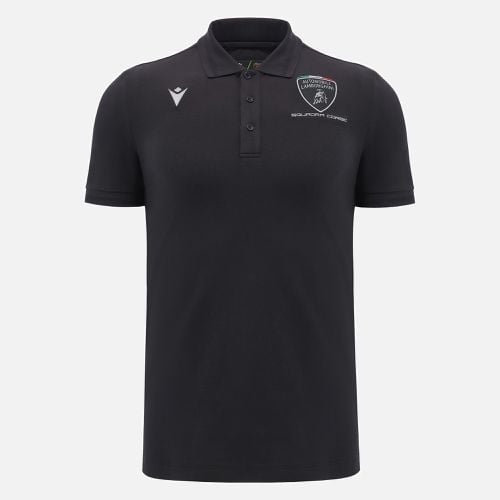 Automobili Lamborghini Squadra Corse men's black polo shirt - Macron - Modalova