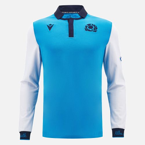 Scotland Rugby 2024/25 away long sleeve cotton shirt - Macron - Modalova