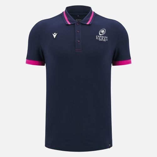 Cardiff Rugby 2024/25 adults' player travel polo shirt athleisure - Macron - Modalova