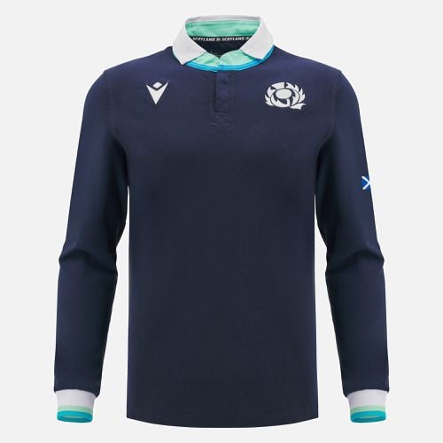 Scotland Rugby 2024/25 home long sleeve cotton shirt - Macron - Modalova