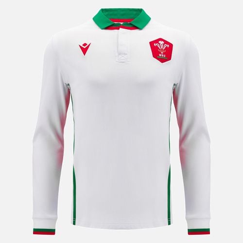 Welsh Rugby 2024/25 away long sleeve cotton shirt - Macron - Modalova