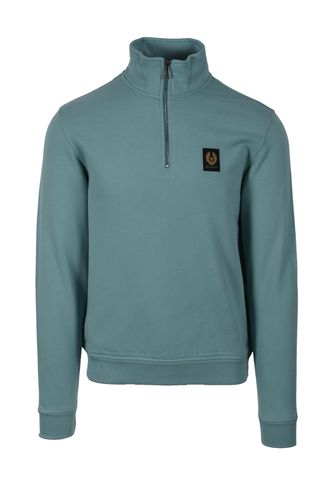 Half Zip Sweatshirt Oil Blue Size: SIZE S - Belstaff - Modalova