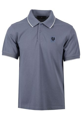 Tipped Polo Shirt Blue Flint Size: SIZE M - Belstaff - Modalova