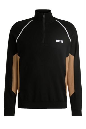 Boss Hydro-x Half Zip Knitwear Black Size: SIZE M - BOSS Green - Modalova