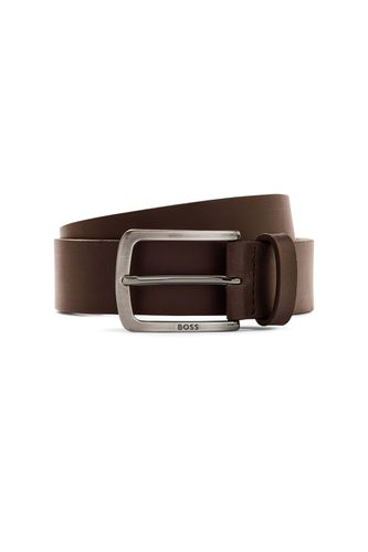 Boss Jor-metal-tip Leather Belt Dark Brown Size: UK 3 - BOSS Accessories - Modalova