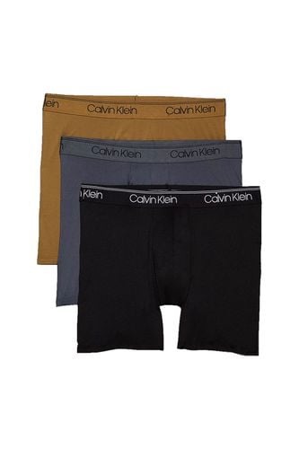 Microfiber Boxer Brief Black/Olive/Grey Size: SIZE M - Calvin Klein - Modalova