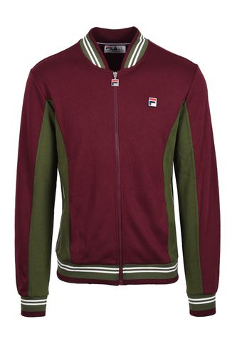 Settanta Track Jacket Windsor Wine/Chive/Gardenia Size: S - Fila Vintage - Modalova