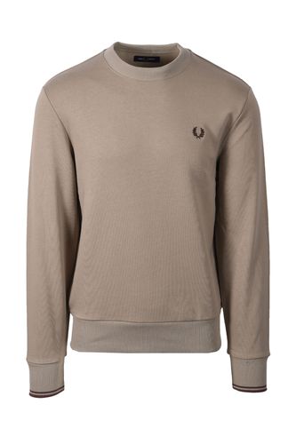 Crew Neck Sweatshirt Warm Grey/Brick Size: SIZE 2XL - Fred Perry - Modalova