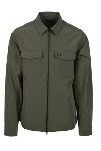 Zip Overshirt Laurel W Grn Size: SIZE 2XL - Fred Perry - Modalova