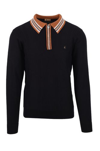 Dean Knitted Long Sleeve Polo Shirt Size: SIZE M - Gabicci Vintage - Modalova