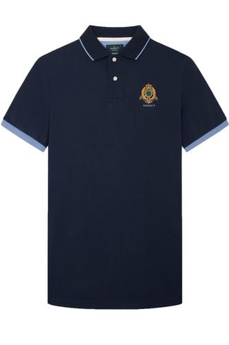Heritage Logo Polo Shirt Size: SIZE M - Hackett - Modalova