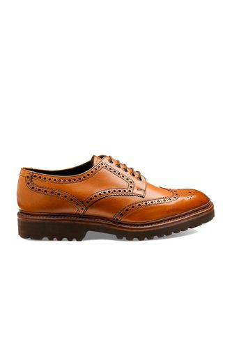 Perseus Hand Painted Brogue Tan Size: 8/42 - Loake - Modalova