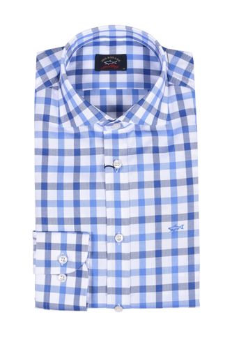 Paul & Shark Paul And Shark Long Sleeved Checked Shirt And Wh - Paul & Shark - Modalova