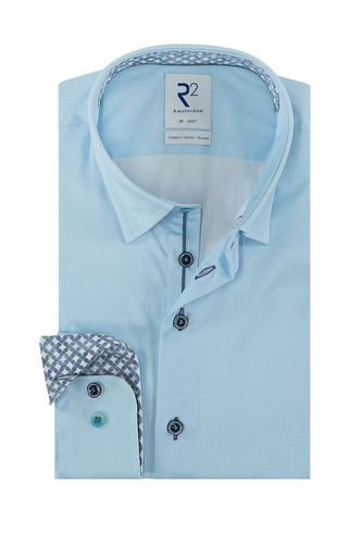 Hidden Button Down Collar Long Sleeved Shirt Size: 16/41 - R2 - Modalova