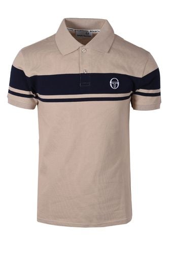 Young Line Polo Shirt Humus/Maritime Blue Size: SIZE 2 - Sergio Tacchini - Modalova